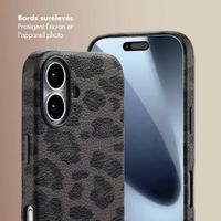 Selencia Coque Sabi imprimé panthère avec MagSafe Apple iPhone 17 - Midnight Black