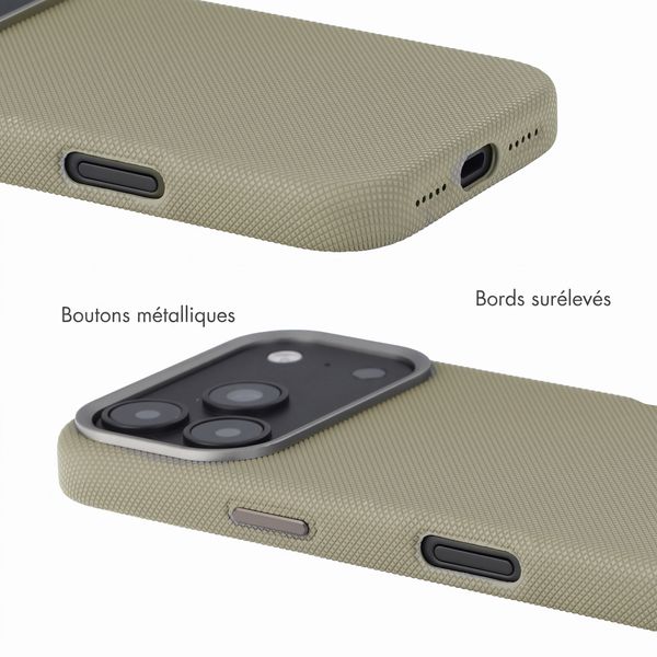 Accezz Coque arrière Mesh avec MagSafe Apple iPhone 17 Pro Max - Gris foncé