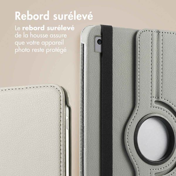 imoshion Coque tablette rotatif à 360° Apple iPad 9 (2021) 10.2 pouces / iPad 8 (2020) 10.2 pouces / iPad 7 (2019) 10.2 pouces - Gris