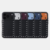 Selencia Coque arrière Studs avec MagSafe Apple iPhone 18 Pro Max / 17 Pro Max - Velvet Black