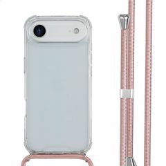 imoshion Coque arrière transparente avec cordon Apple iPhone Air - Rose Doré