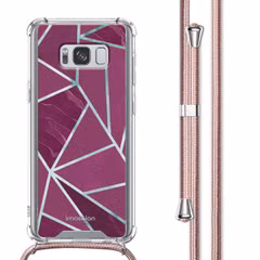 imoshion Coque Design avec cordon Samsung Galaxy S8 - Bordeaux Graphic