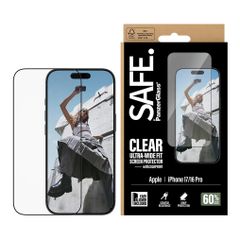 SAFE by PanzerGlass Ultra-Wide Fit Protection d’Écran avec EasyAligner Apple iPhone 17 / 16 Pro