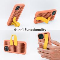 Callbuddy Coque avec strap Apple iPhone 17e / 16e / 15 / 14 / 13 - Coral Pop