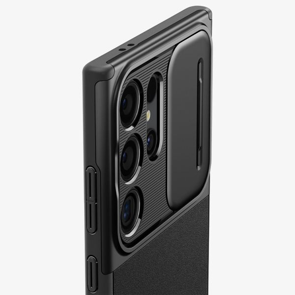 Spigen Coque Optik Armor Camera slider Samsung Galaxy S24 Ultra - Noir