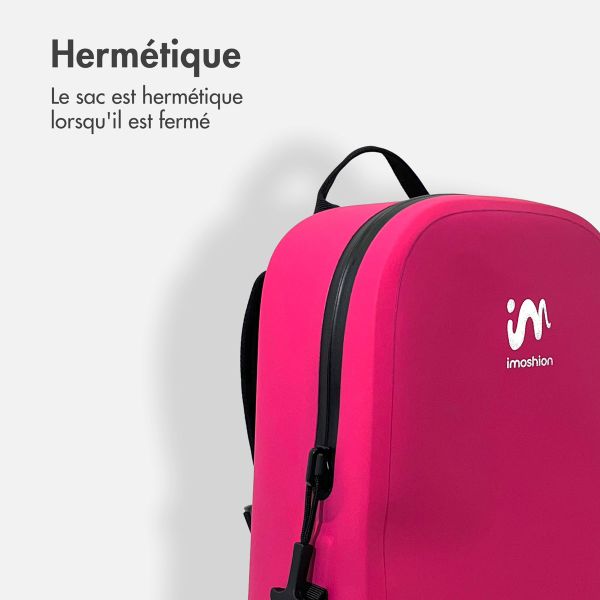 imoshion Sac à dos Hermétique et Étanche 16L - Moyen - Rose vif