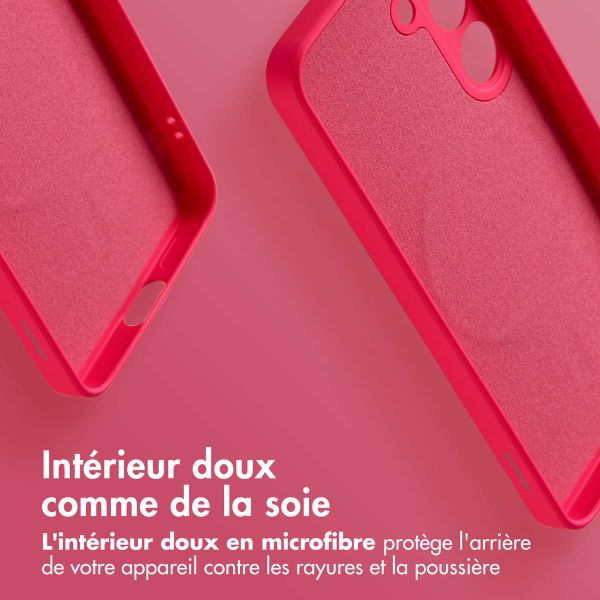 imoshion Coque Couleur avec MagSafe Samsung Galaxy S24 - Neon Pink