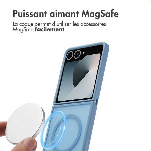 imoshion Coque Color Guard avec MagSafe Samsung Galaxy Z Flip 7 - Bleu clair