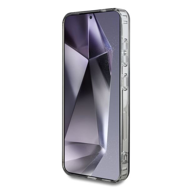 Guess Coque MagSafe IML Glitter Gradient Samsung Galaxy S25 - Noir