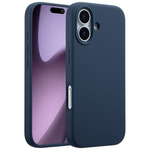Accezz Coque Liquid Silicone avec MagSafe Apple iPhone 17 - Bleu foncé