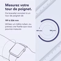Apple Bracelet Boucle unique en Silicone Apple Watch | 44/45/46/49 mm - Taille 12 - Blue Ocean