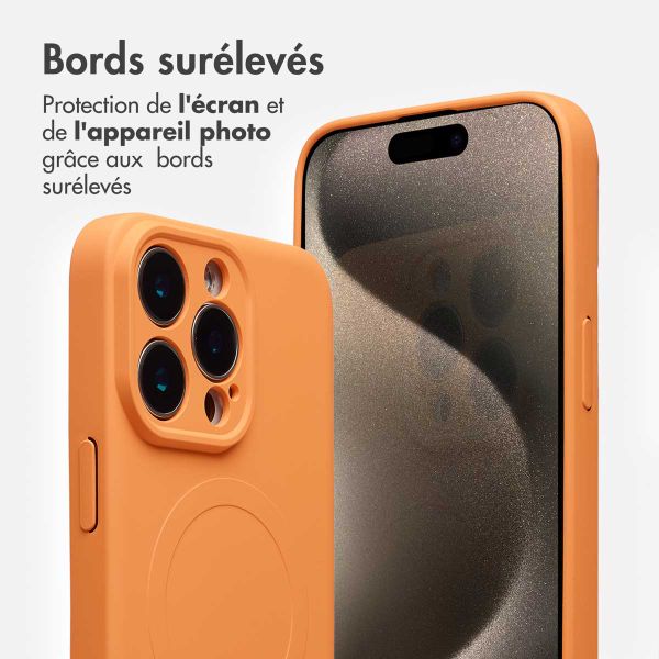 imoshion Coque Couleur avec MagSafe Apple iPhone 16 Pro - Orange