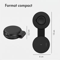 imoshion Chargeur de voyage sans fil 2-en-1 25 W - Smartphone / Écouteurs / Samsung Watch - Qi2.2 - Noir