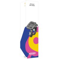 Accezz Support de téléphone EasyLock pour vélo - Rotation à 360° - Universel - Noir