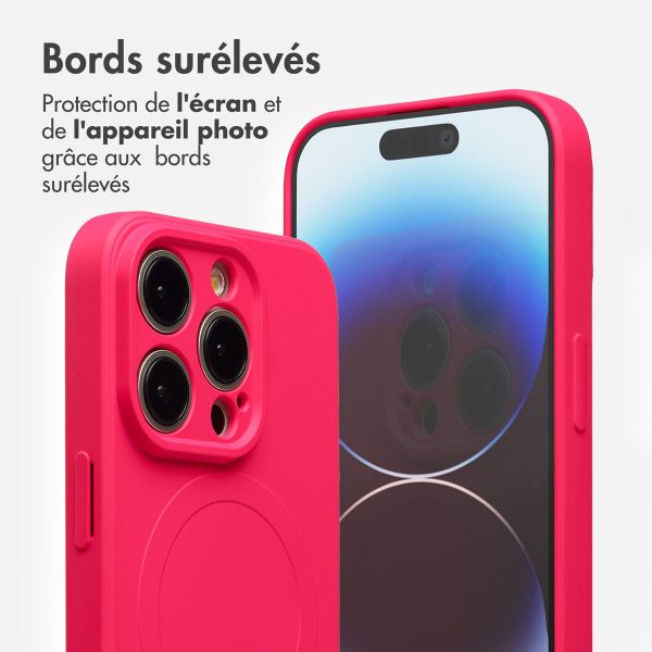 imoshion Coque Couleur avec MagSafe Apple iPhone 14 Pro - Neon Pink