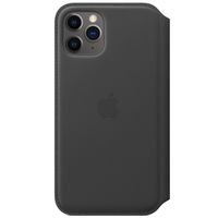 Apple Étui de télephone portefeuille Leather Folio Apple iPhone 11 Pro - Noir