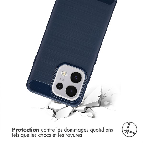 imoshion Coque Brushed Oppo Reno 16 F - Bleu foncé