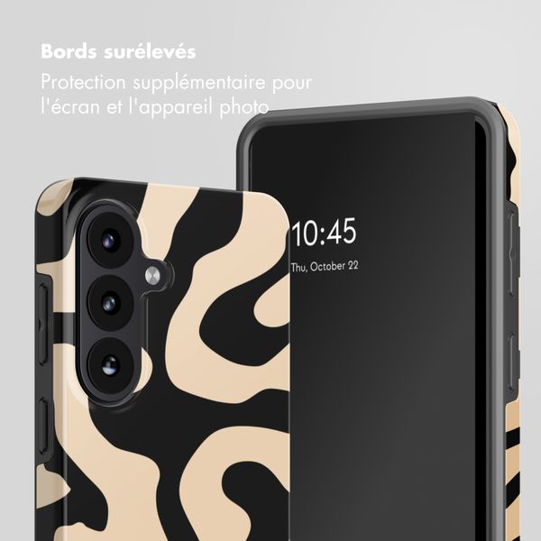 Selencia Coque arrière Vivid avec MagSafe Samsung Galaxy S26 - Art Wave Black