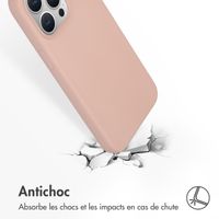 Accezz Coque Liquid Silicone avec MagSafe Apple iPhone 15 Pro Max - Rose
