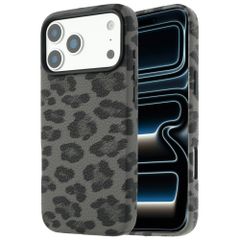 Selencia Coque Sabi imprimé panthère avec MagSafe Apple iPhone 17 Pro Max - Midnight Black
