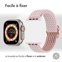 imoshion Bracelet en nylon élastique Apple Watch | 44/45/46/49 mm - Rose