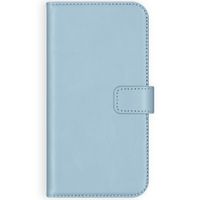 Selencia Étui portefeuille en cuir véritable Samsung Galaxy S20 FE - Air Blue