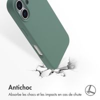 Accezz Coque Liquid Silicone avec MagSafe Apple iPhone 17 - Vert foncé