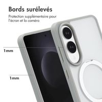 Accezz Coque Ring Stand avec MagSafe Samsung Galaxy S25 Edge - Gris