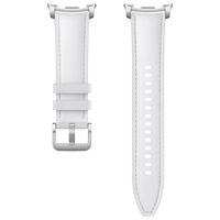 Samsung Bracelet Original Hybrid en cuir vegan Samsung Galaxy Watch 8 (40/44mm) / Classic (46mm) - White