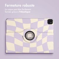 imoshion Coque Design rotatif à 360° Apple iPad Pro 12.9 (2018/2020/2021/2022) - Dancing Cubes