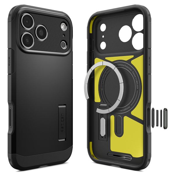 Spigen Coque Tough Armor MagSafe Apple iPhone 18 Pro / 17 Pro - Black