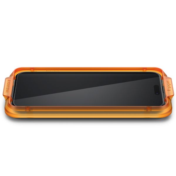 Spigen Protection d'écran en verre trempé AlignMaster Cover Apple iPhone 15