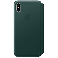 Apple Étui de télephone portefeuille Leather Folio Apple iPhone Xs Max - Forest Green