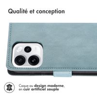 imoshion Étui de télephone portefeuille de luxe Oppo Reno15 F (5G) - Bleu clair