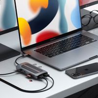 Satechi Adaptateur USB-C Multiport MX - Station d’accueil - Hub USB-C pour ordinateur portable - Space Gray