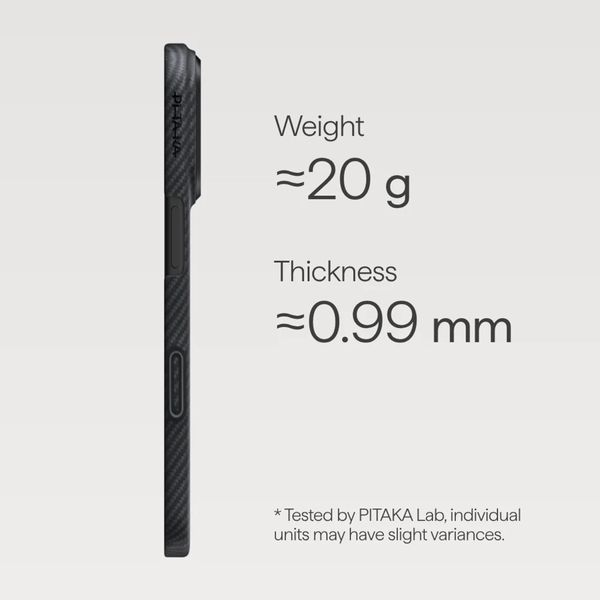 Pitaka Coque Ultra Slim Apple iPhone 17 Pro Max - Noir