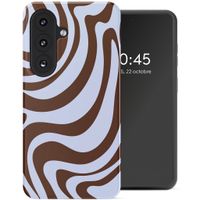 Selencia Coque arrière Vivid Samsung Galaxy S26 - Dream Swirl Chocolate