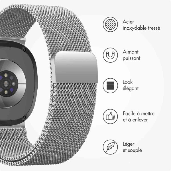 imoshion Bracelet magnétique milanais Samsung Galaxy Watch 8 (40/44mm) / Classic (46mm) - Argent