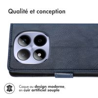 imoshion Étui de télephone portefeuille de luxe Xiaomi Redmi Note 15 Pro (5G) - Bleu foncé