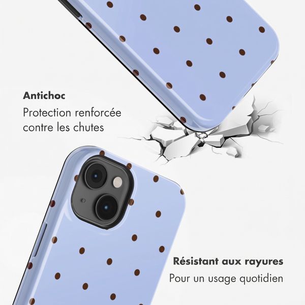 Selencia Coque arrière Vivid Apple iPhone 14 - Happy Dots Digital Sky