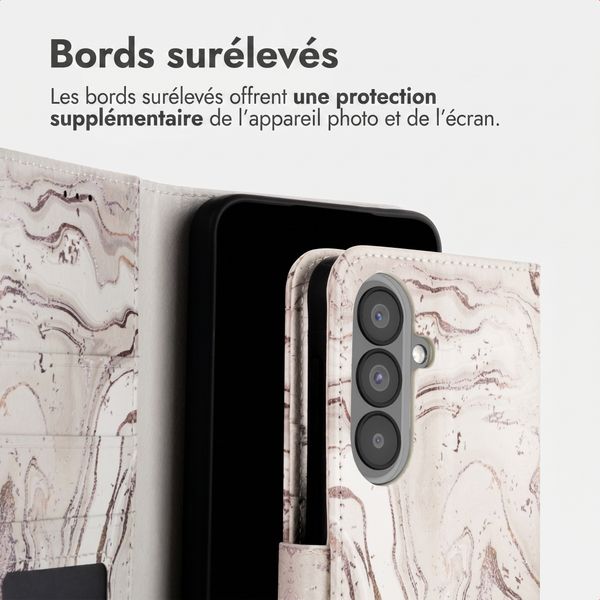 imoshion Étui de télephone portefeuille Design Samsung Galaxy A57 (5G) - Sandy Marble
