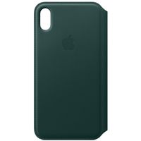 Apple Étui de télephone portefeuille Leather Folio Apple iPhone Xs Max - Forest Green