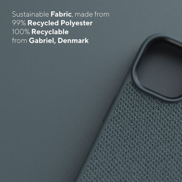 Njorð Collections Coque en tissu Apple iPhone 14 Pro Max - Dark Grey