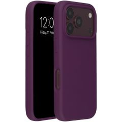 Accezz Coque Liquid Silicone avec MagSafe Apple iPhone 18 Pro Max / 17 Pro Max - Dark Cherry