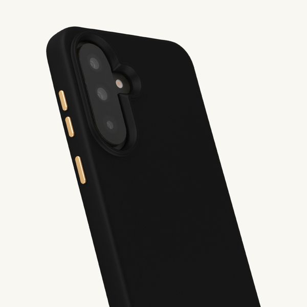 Selencia Coque arrière Rivièra avec MagSafe avec crochets amovibles Samsung Galaxy A36 / A56 - Velvet Black