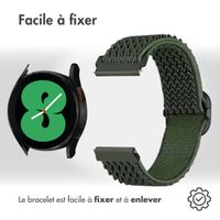 imoshion Bracelet en nylon élastique  - Connexion universelle 20 mm - Vert foncé