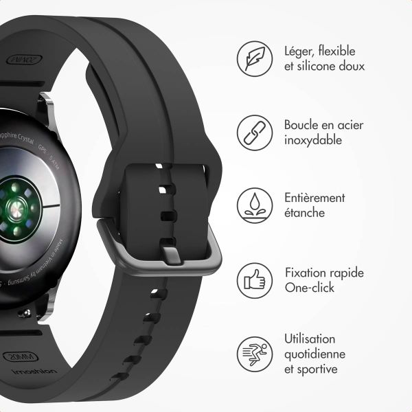 imoshion Pr3825 Samsung Galaxy Watch 4 / 5 / 6 / 7 / FE (20 mm) - Noir