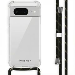 imoshion Coque arrière transparente avec cordon Google Pixel 8 - Noir & Doré