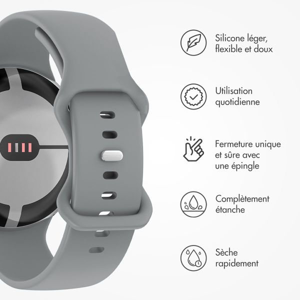 imoshion Bracelet en silicone⁺ Google Pixel Watch 3 / 4 (45 mm) - Taille L - Gris
