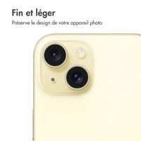 imoshion Lot de 2 protections d'objectif de caméra Apple iPhone 15 / 15 Plus - Yellow